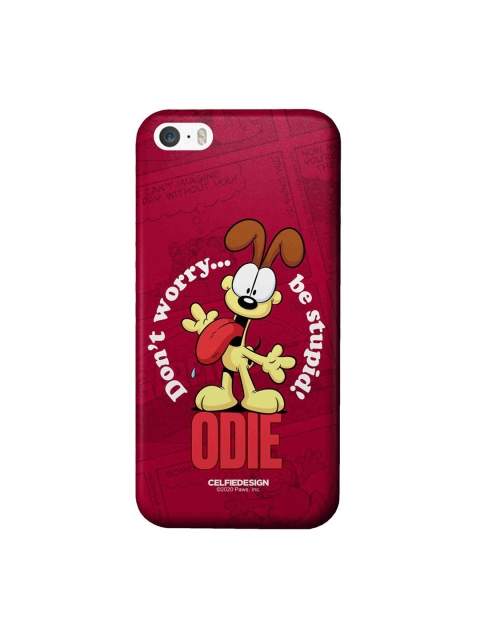 CelfieDesign Red Odie Don't Worry iPhone SE Slim Back Case