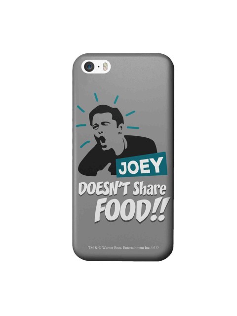 CelfieDesign Grey & Black Friends Joey Does Not Share Food iPhone SE Slim Back Case