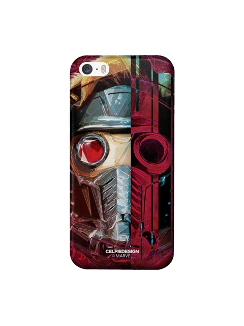 CelfieDesign Silver & Red Grunge Suit StarLord iPhone SE Slim Back Case