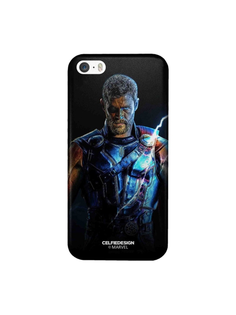 CelfieDesign Black & Blue The Thor Triumph Printed iPhone SE Back case