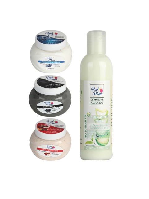 Pink Plums Men Women Paraben Free Aloevera Charcoal Gold Face & Body Massage Creams, Multi
Pink Plums Men Women Paraben Free Aloevera Charcoal Gold Face & Body Massage Creams, Multi