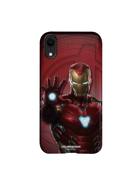 CelfieDesign Red & Blue Iron man Mark L Armor iPhone XR Slim Back Case