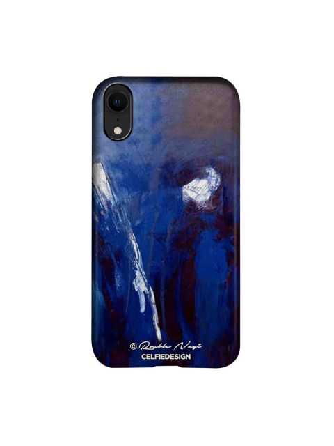 CelfieDesign Blue & Black iPhone XR Slim Back Case