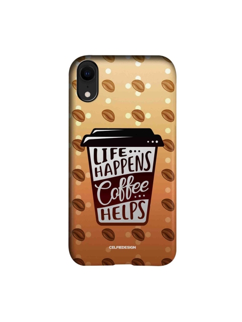 CelfieDesign Beige & Brown Life Happens Coffee Helps Printed iPhone XR Slim Back Case
CelfieDesign Beige & Brown Life Happens Coffee Helps Printed iPhone XR Slim Back Case