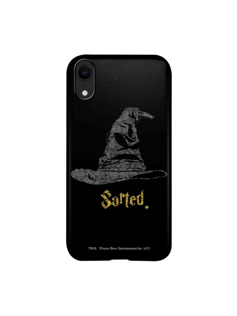 CelfieDesign Black & Grey Printed iPhone XR Slim Back Case