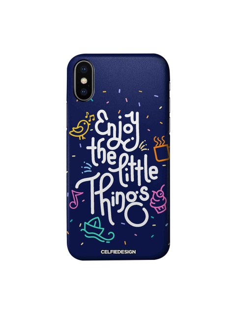 CelfieDesign Navy Blue & White Enjoy The Little Things Printed iPhone Xs Slim Back Case
CelfieDesign Navy Blue & White Enjoy The Little Things Printed iPhone Xs Slim Back Case
