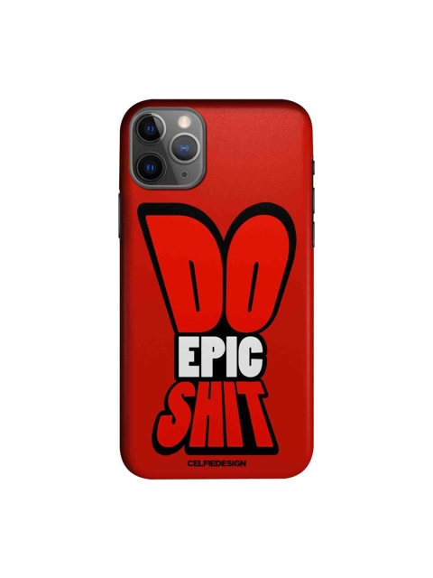 CelfieDesign Red & White Do Epic Shit Typography Printed iPhone 11 Pro Slim Back Case
CelfieDesign Red & White Do Epic Shit Typography Printed iPhone 11 Pro Slim Back Case