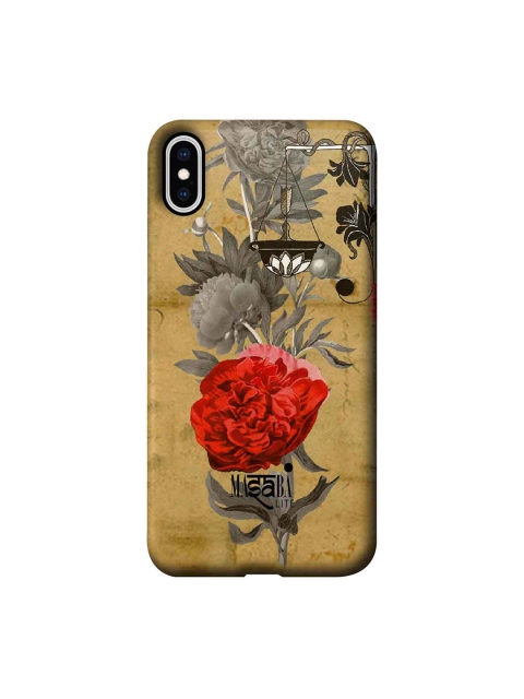 CelfieDesign Multi-Coloured Printed Masaba Floral Scale iPhone XS Max Slim Back Case