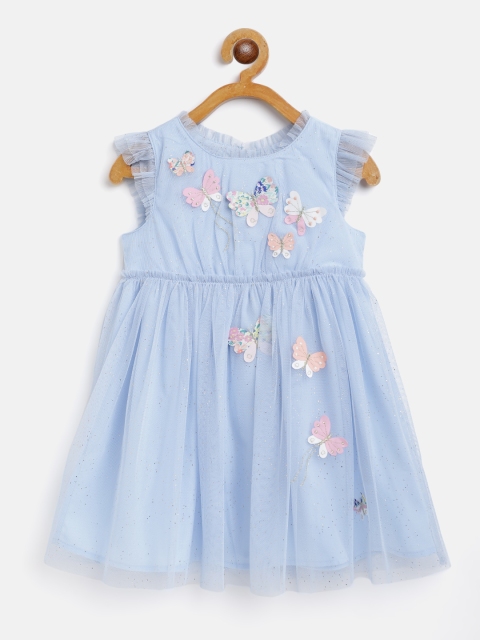 Marks & Spencer Girls Blue & Pink Shimmer Butterfly Applique Ruffled Net Fit & Flare Dress
Marks & Spencer Girls Blue & Pink Shimmer Butterfly Applique Ruffled Net Fit & Flare Dress