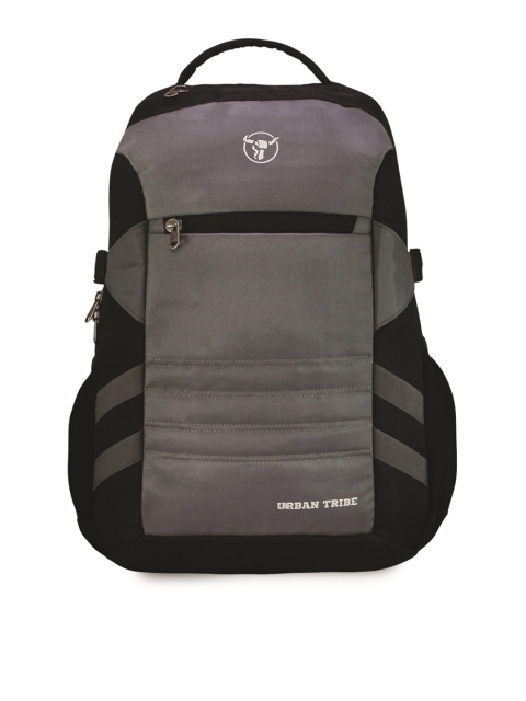 URBAN TRIBE Unisex Black & Grey Backpack