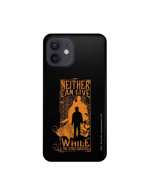 CelfieDesign Black & Orange Harry vs Voldemort Print iPhone 12 Back Case