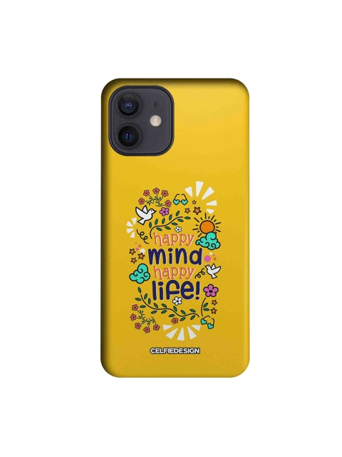 CelfieDesign Mustard Yellow Happy Mind Happy Life Printed Slim Back Case for iPhone 12
CelfieDesign Mustard Yellow Happy Mind Happy Life Printed Slim Back Case for iPhone 12