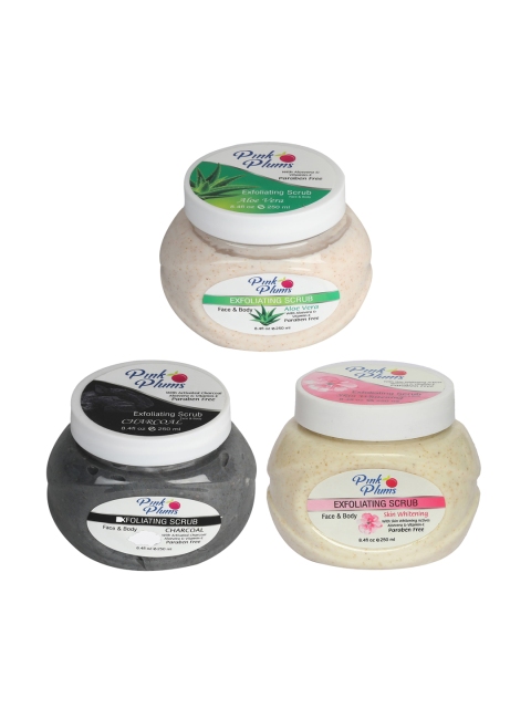 Pink Plums Aloevera - Charcoal - Skin Whitening Face & Body Exfoliating Scrubs 750 ml, Off white
Pink Plums Aloevera - Charcoal - Skin Whitening Face & Body Exfoliating Scrubs 750 ml, Off white