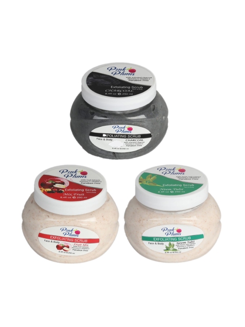 Pink Plums Charcoal-Fruit Mix-Neem Tulsi Face & Body Exfoliating Scrubs 750 ml, Multi
Pink Plums Charcoal-Fruit Mix-Neem Tulsi Face & Body Exfoliating Scrubs 750 ml, Multi