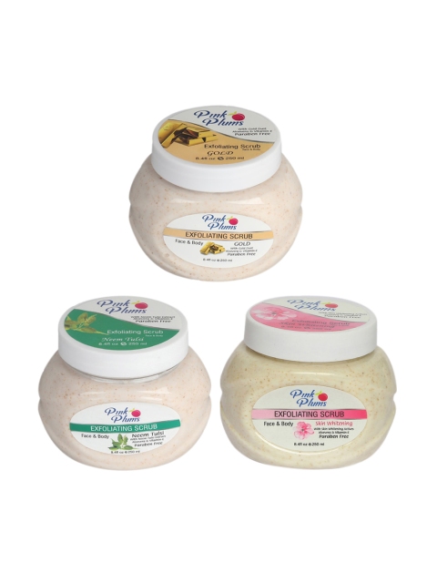 Pink Plums Gold-Neem Tulsi-Skin Whitening Face & Body Exfoliating Scrubs 750 ml, Multi
Pink Plums Gold-Neem Tulsi-Skin Whitening Face & Body Exfoliating Scrubs 750 ml, Multi
