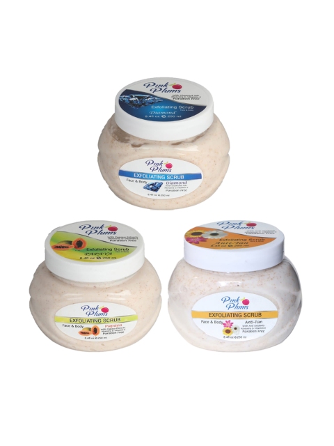 Pink Plums Diamond - Papaya - Skin Whitening Face & Body Exfoliating Scrubs 750 ml, Off white
Pink Plums Diamond - Papaya - Skin Whitening Face & Body Exfoliating Scrubs 750 ml, Off white