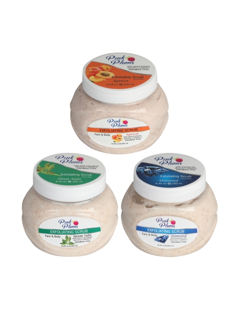 Pink Plums Apricot - Diamond - Neem Tulsi Face & Body Exfoliating Scrubs 750 ml, Off white
Pink Plums Apricot - Diamond - Neem Tulsi Face & Body Exfoliating Scrubs 750 ml, Off white