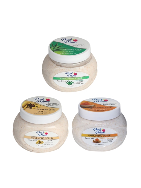 Pink Plums Aloevera Gold Haldi Chandan Face & Body Exfoliating Scrubs 750 ml, Off white
Pink Plums Aloevera Gold Haldi Chandan Face & Body Exfoliating Scrubs 750 ml, Off white