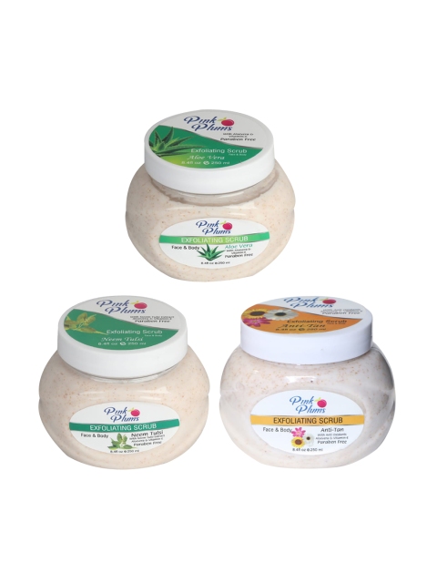 Pink Plums Aloe Vera Neem Tulsi & Anti-Tan Face & Body Exfoliating Scrubs 750 ml, Beige
Pink Plums Aloe Vera Neem Tulsi & Anti-Tan Face & Body Exfoliating Scrubs 750 ml, Beige