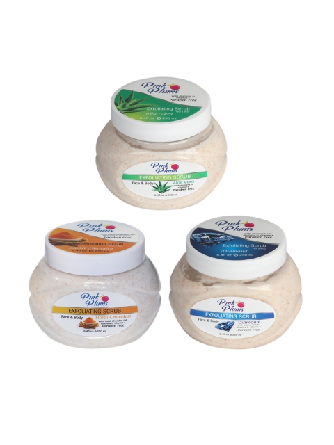 Pink Plums Aloe Vera - Diamond & Haldi Chandan Face & Body Exfoliating Scrubs 750 ml, Beige
Pink Plums Aloe Vera - Diamond & Haldi Chandan Face & Body Exfoliating Scrubs 750 ml, Beige