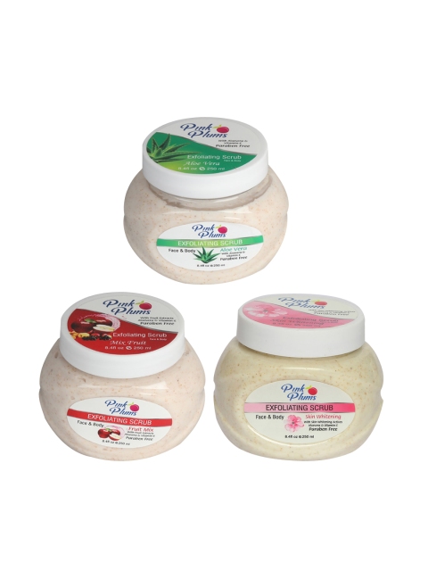 Pink Plums Aloe Vera - Fruit Mix & Skin Whitening Face & Body Exfoliating Scrubs 750 ml, Multi
Pink Plums Aloe Vera - Fruit Mix & Skin Whitening Face & Body Exfoliating Scrubs 750 ml, Multi