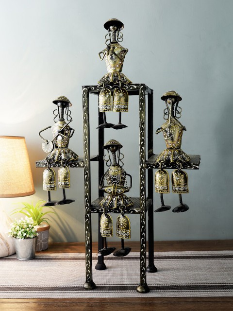 Aapno Rajasthan Black & Gold-Coloured Tribal Musicians In Sitting Position Wall Hanging
Aapno Rajasthan Black & Gold-Coloured Tribal Musicians In Sitting Position Wall Hanging