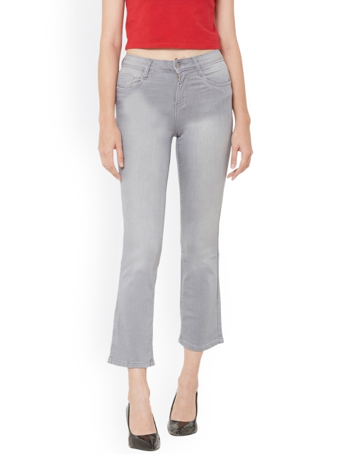 Kraus Jeans Women Grey Flared Stretchable Jeans