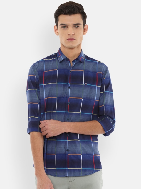 Louis Philippe Sport Men Navy Blue & Grey Cotton Slim Fit Checked Casual Shirt
Louis Philippe Sport Men Navy Blue & Grey Cotton Slim Fit Checked Casual Shirt