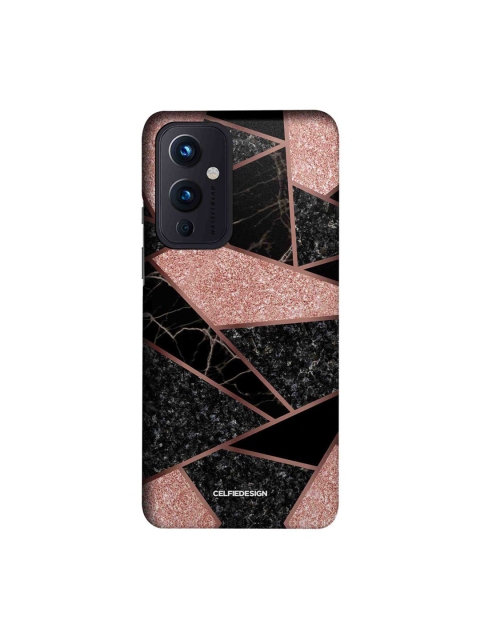 CelfieDesign Black & Pink Graphic Printed OnePlus 9 Slim Back Case