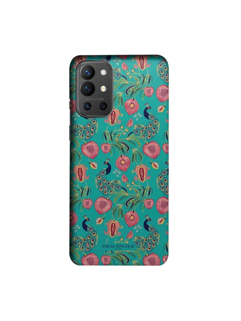 CelfieDesign Green & Pink Payal Singhal Anaar & Mor OnePlus 9R Slim Back Case