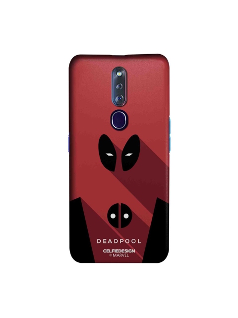 CelfieDesign Red & Black Minimalistic Deadpool Oppo F11 Pro Slim Back Case