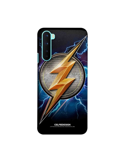 CelfieDesign Blue & Black Flash Storm OnePlus Nord Slim Back Case