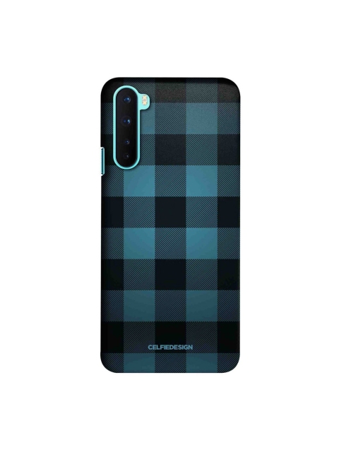 CelfieDesign Blue & Black Printed Plastic OnePlus Nord Slim Back Case