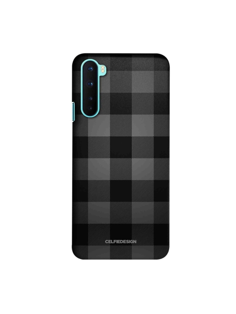 CelfieDesign Black & Grey Checkmate OnePlus Nord Slim Back Case