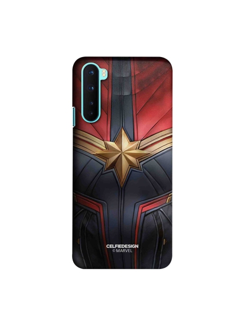 CelfieDesign Maroon & Grey Printed Plastic OnePlus Nord Slim Back Case