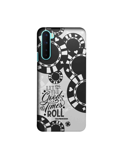 CelfieDesign Black & Grey Typography OnePlus Nord Back Case