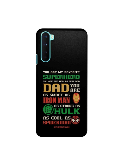 CelfieDesign Multi-Coloured Superhero Dad OnePlus Nord Back Case