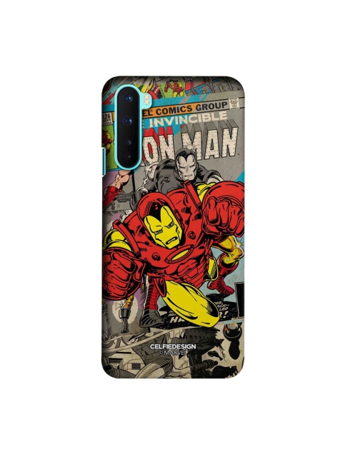 CelfieDesign Grey & Red Comic Ironman Printed OnePlus Nord Slim Back Case