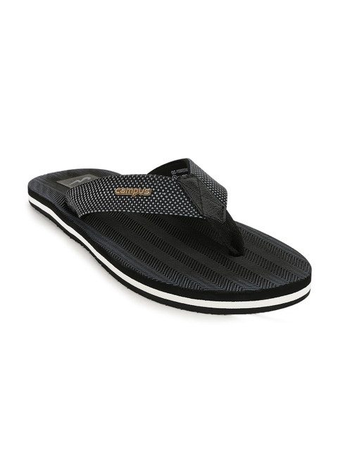 Campus Men Black & White Walking Slippers 
Campus Men Black & White Walking Slippers