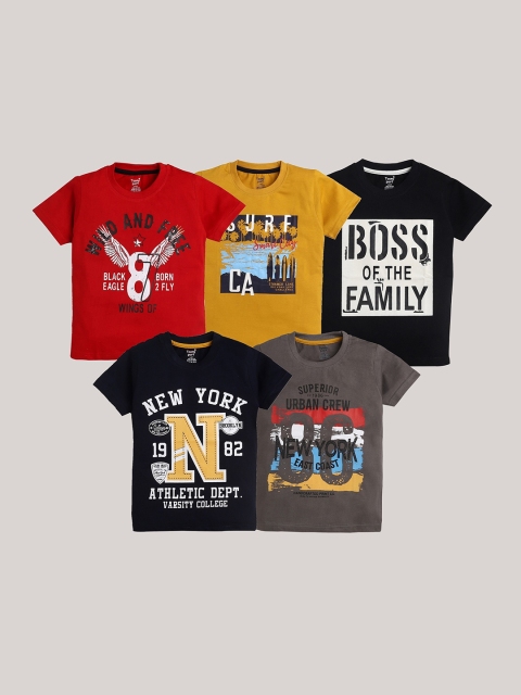 Toonyport Boys Multicoloured Typography 5 Printed V-Neck Applique T-shirt, Multi
Toonyport Boys Multicoloured Typography 5 Printed V-Neck Applique T-shirt, Multi