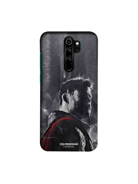 CelfieDesign Grey & Red Charcoal Art Thor Xiaomi Redmi Note 8 Pro Slim Back Case