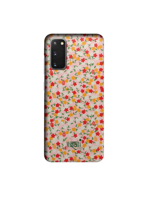 CelfieDesign Pink & Orange Masaba Dense Floral Samsung Galaxy S20 Slim Back Case