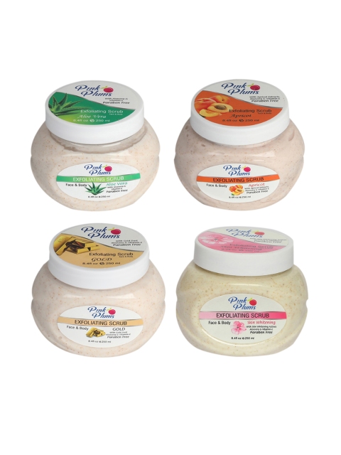 Pink Plums Aloevera-Apricot-Gold-Skin Whitening Face & Body Exfoliating Scrub 1000 ml, Beige
Pink Plums Aloevera-Apricot-Gold-Skin Whitening Face & Body Exfoliating Scrub 1000 ml, Beige