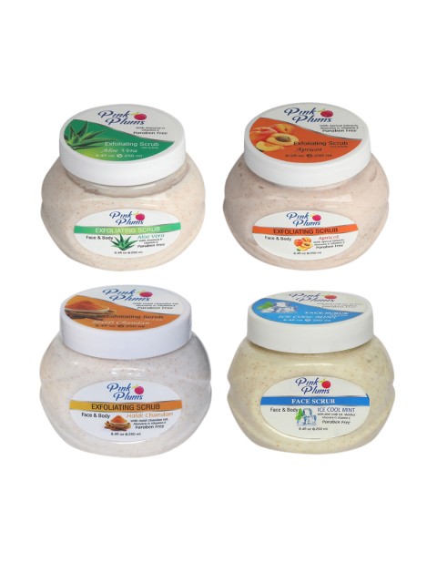 Pink Plums Aloevera-Apricot-Haldi Chandan-Ice Cool Face & Body Exfoliating Scrub 1000 ml, Beige
Pink Plums Aloevera-Apricot-Haldi Chandan-Ice Cool Face & Body Exfoliating Scrub 1000 ml, Beige