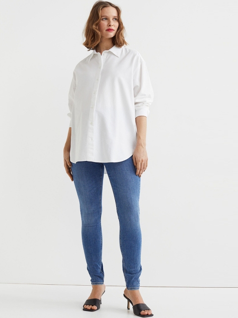 H&M MAMA Blue Super Skinny Jeans