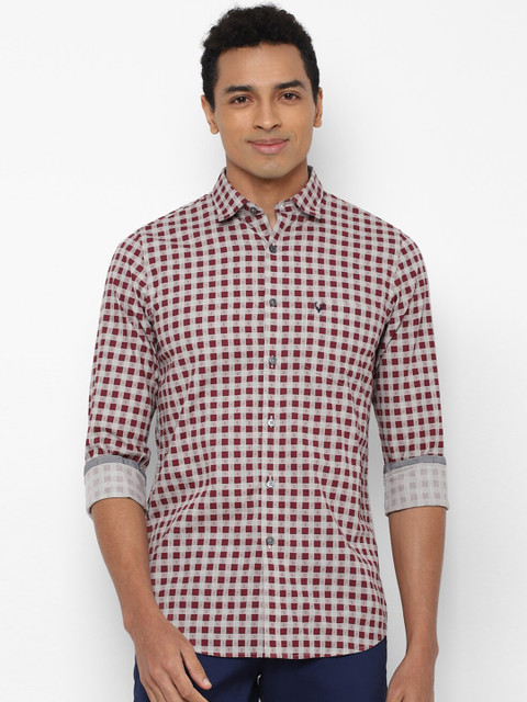 Allen Solly Men Maroon Slim Fit Gingham Checks Pure Cotton Slim Fit Casual Shirt
Allen Solly Men Maroon Slim Fit Gingham Checks Pure Cotton Slim Fit Casual Shirt