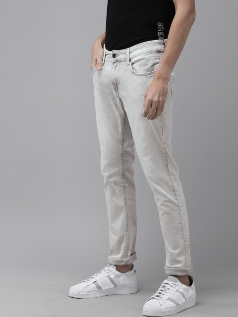 SPYKAR Men Grey Skinny Fit Low-Rise Stretchable Jeans