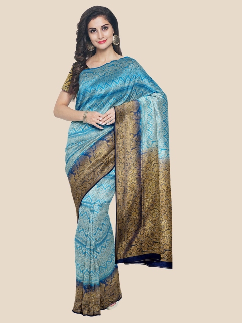 KLM Fashion Mall Blue & Navy Blue Ethnic Motifs Woven Design Silk Blend Banarasi Saree
KLM Fashion Mall Blue & Navy Blue Ethnic Motifs Woven Design Silk Blend Banarasi Saree