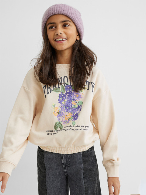H&M Girls Beige & Yellow Printed Boxy Sweatshirt
H&M Girls Beige & Yellow Printed Boxy Sweatshirt