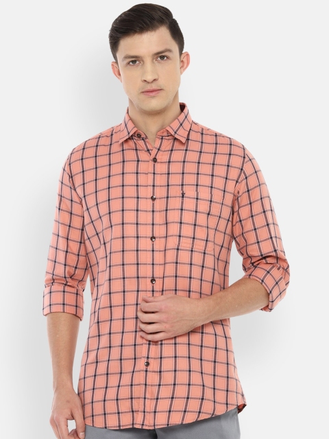 Van Heusen Sport Men Peach-Coloured Slim Fit Windowpane Checked Pure Cotton Casual Shirt
Van Heusen Sport Men Peach-Coloured Slim Fit Windowpane Checked Pure Cotton Casual Shirt